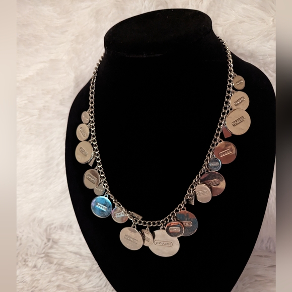 COACH Enamel Logo Charms Chain Necklace and Bracelet Set LNC - Picture 4 of 15